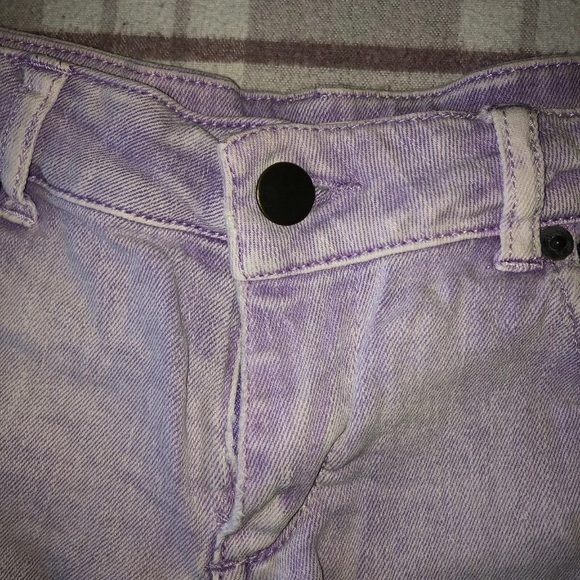 Forever 21 Jean Shorts Purple Cut Offs - Picture 2 of 8